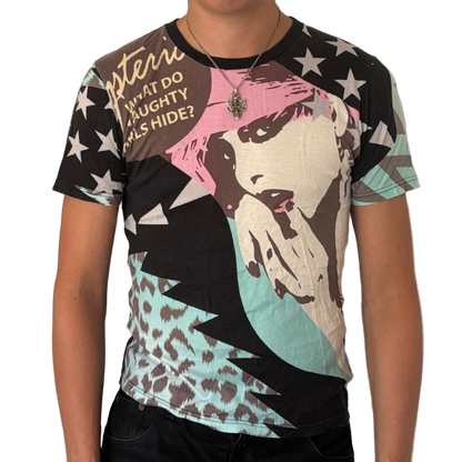 HYSTERIC GLAMOUR ALL OVER PRINT TEE [S]