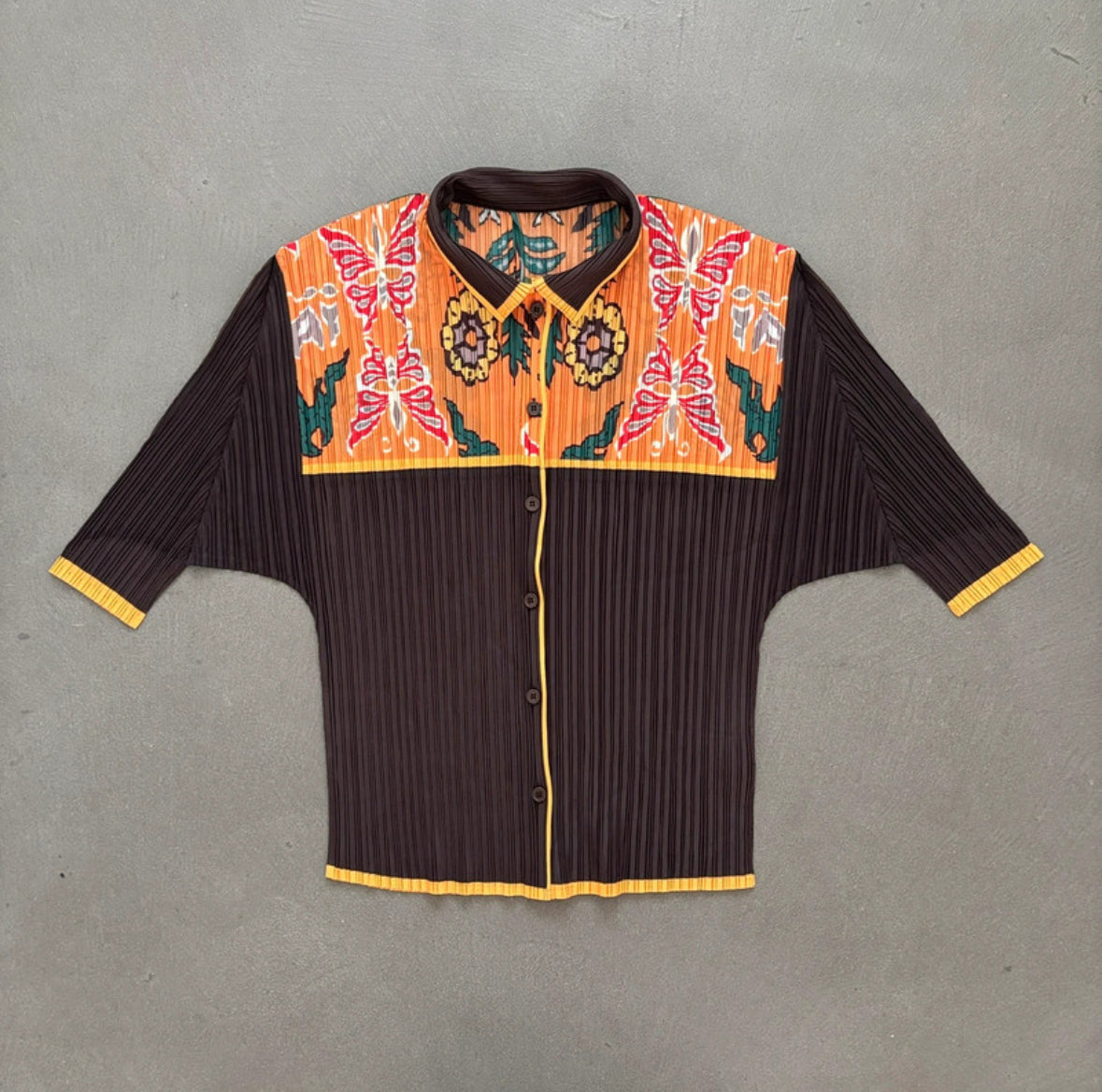 ISSEY MIYAKE PLEATS PLEASE BUTTERFLY TOP [M]