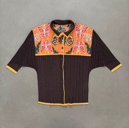 ISSEY MIYAKE PLEATS PLEASE BUTTERFLY TOP [M]