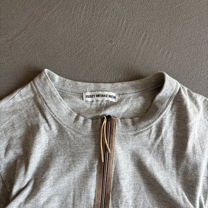 90S ISSEY MIYAKE ZIP TEE GREY [S]