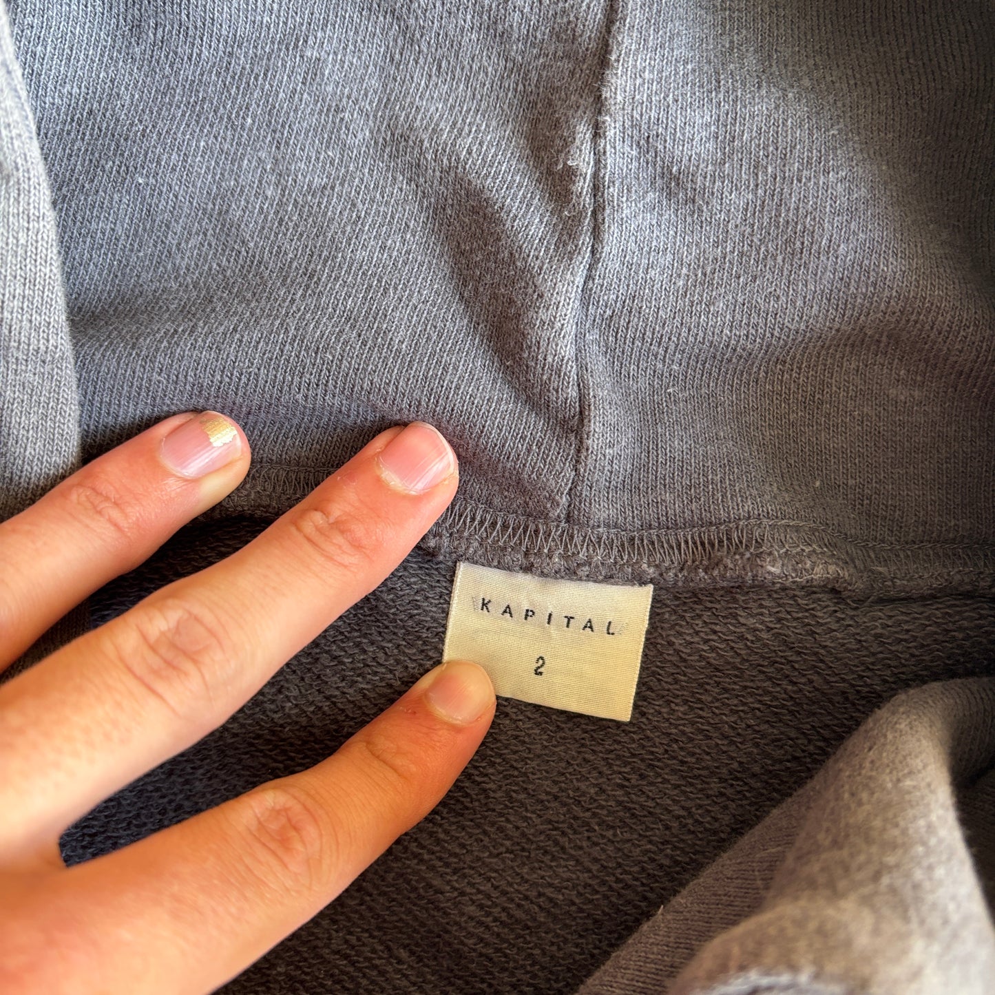 KAPITAL SURF HOODIE GREY [M]