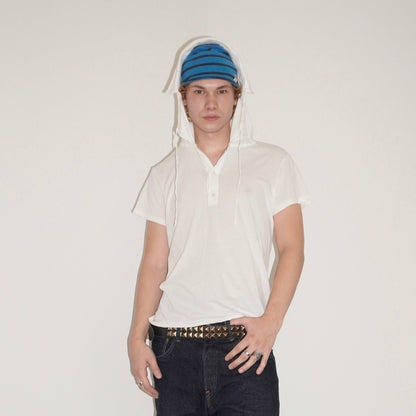 ANN DEMEULEMEESTER HOODED TOP [M]