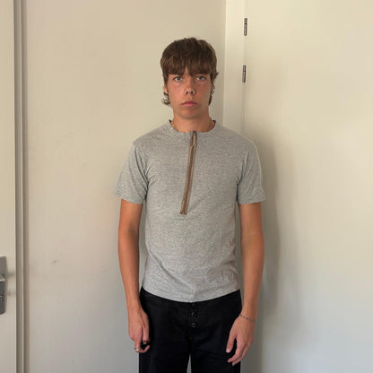 90S ISSEY MIYAKE ZIP TEE GREY [S]