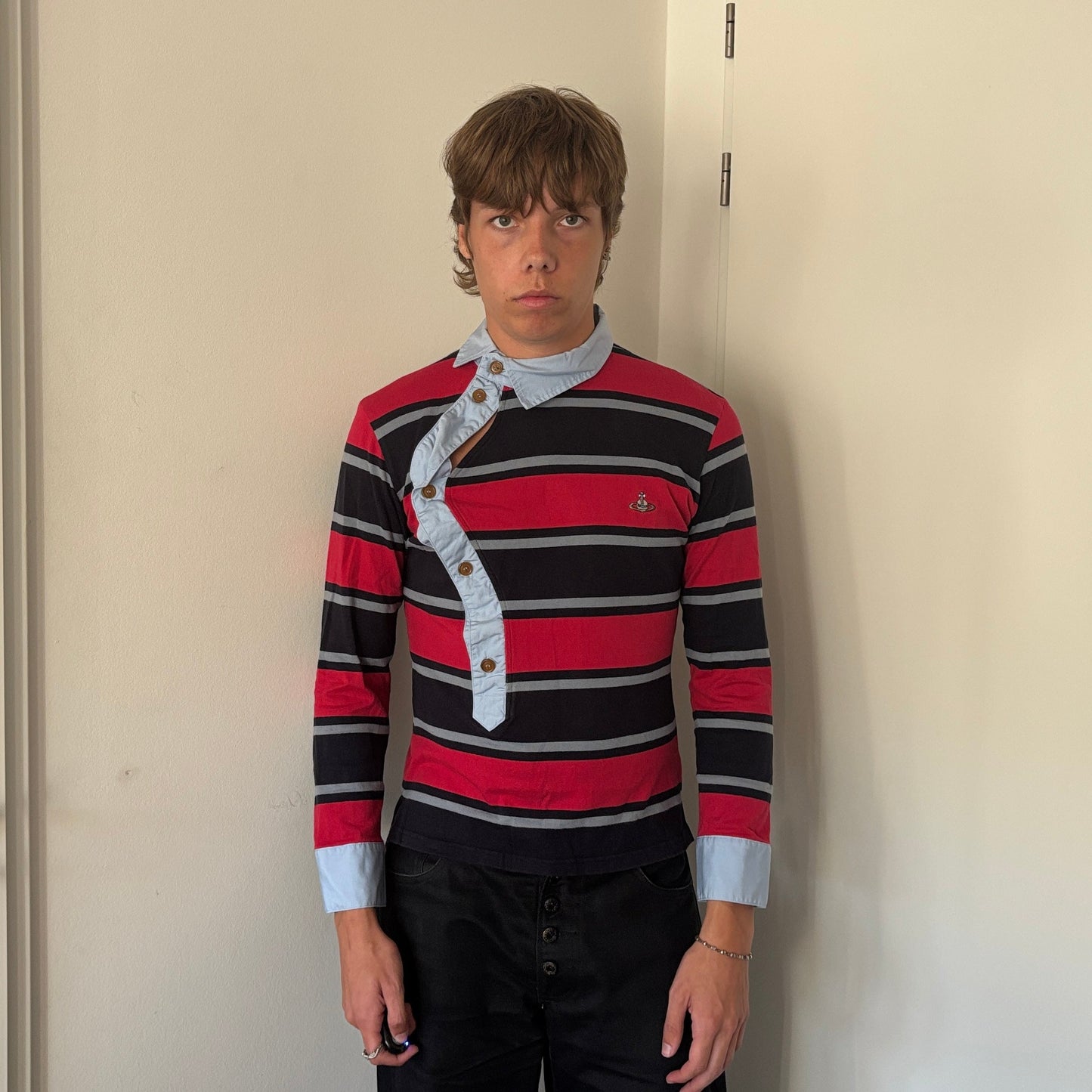 VIVIENNE WESTWOOD ASSYMETRICAL POLO [S]