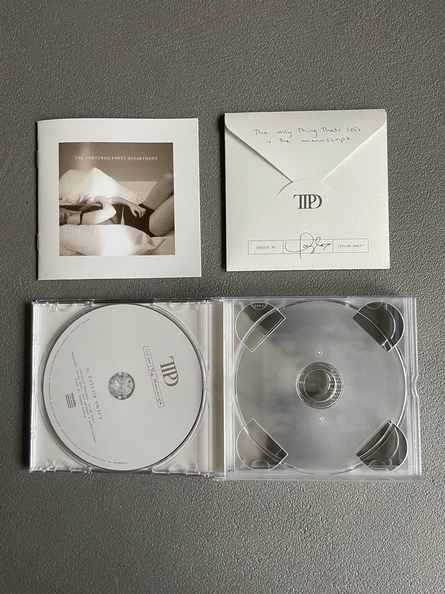 TAYLOR SWIFT TTPD DELUXE COLLECTORS EDITION CD: THE MANUSCRIPT [NEW]