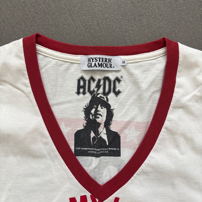 HYSTERIC GLAMOUR ACDC V-NECK TEE [M]