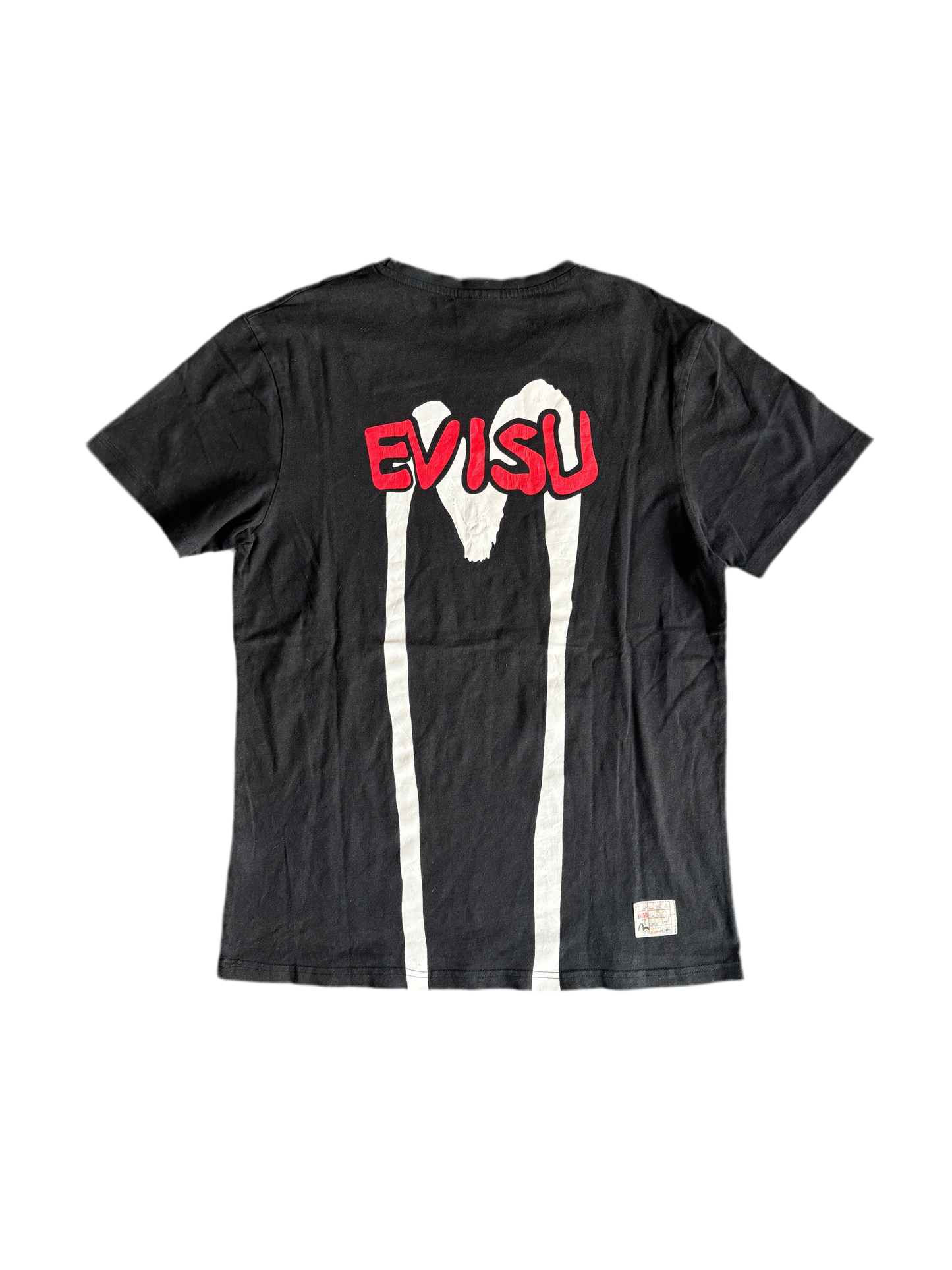 EVISU DIACOCK TEXT TEE NERO [L]