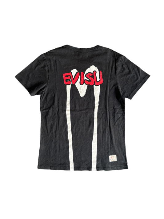 EVISU DIACOCK TEXT TEE NERO [L]