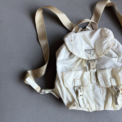 PRADA BACKPACK WHITE
