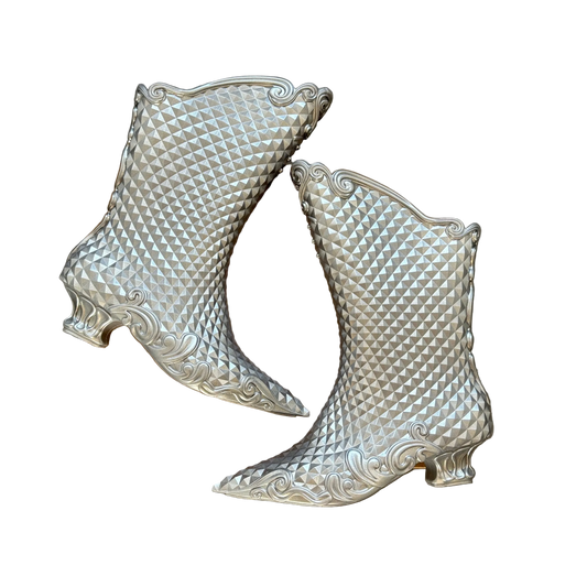 Y/PROJECT MELISSA METALLIC BOOTS [NEW]