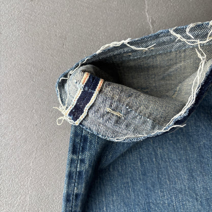HYSTERIC GLAMOUR REPAIRED STUDDED SELVEDGE DENIM [W30]