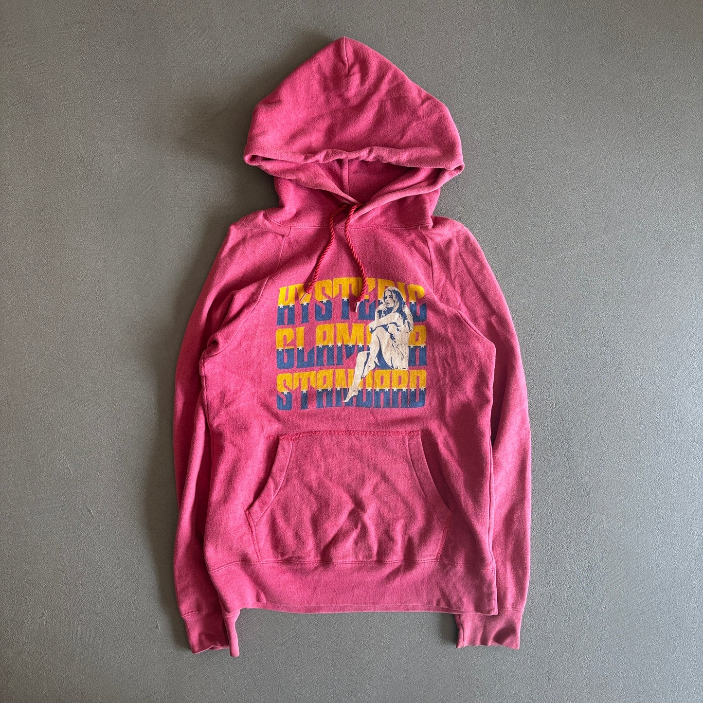HYSTERIC GLAMOUR SPELLOUT HOODIE PINK [S]