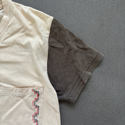 KAPITAL POCKET TEE TWO-TONE [L]