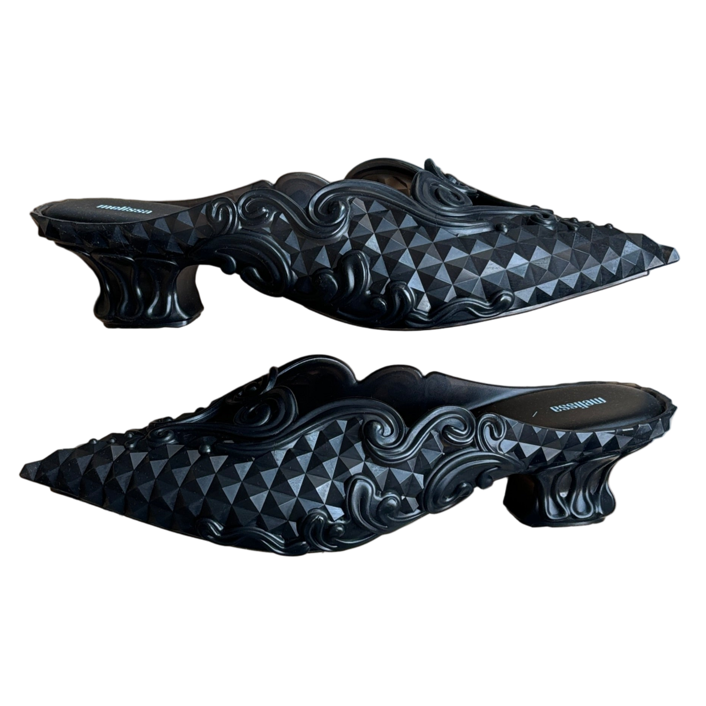Y/PROJECT X MELISSA COURT SHOE MULES BLACK [NEW]