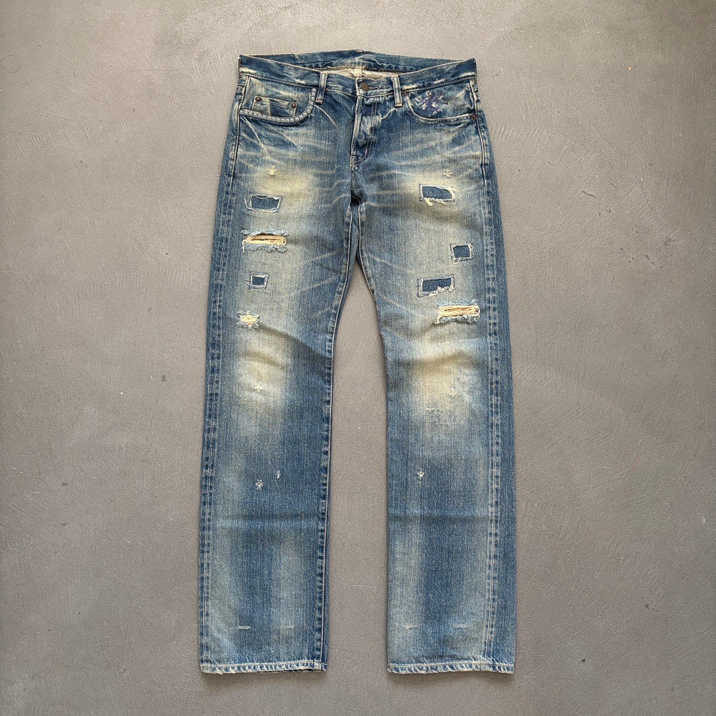 HYSTERIC GLAMOUR STUDDED SELVEDGE DENIM #28 [W32]