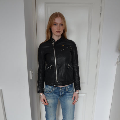 HYSTERIC GLAMOUR ZIP LEATHER JACKET [S]