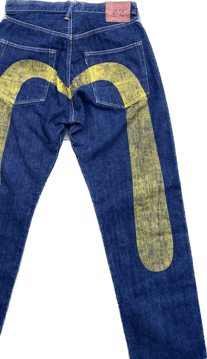 EVISU JEANS YELLOW DIACOCK [W30]