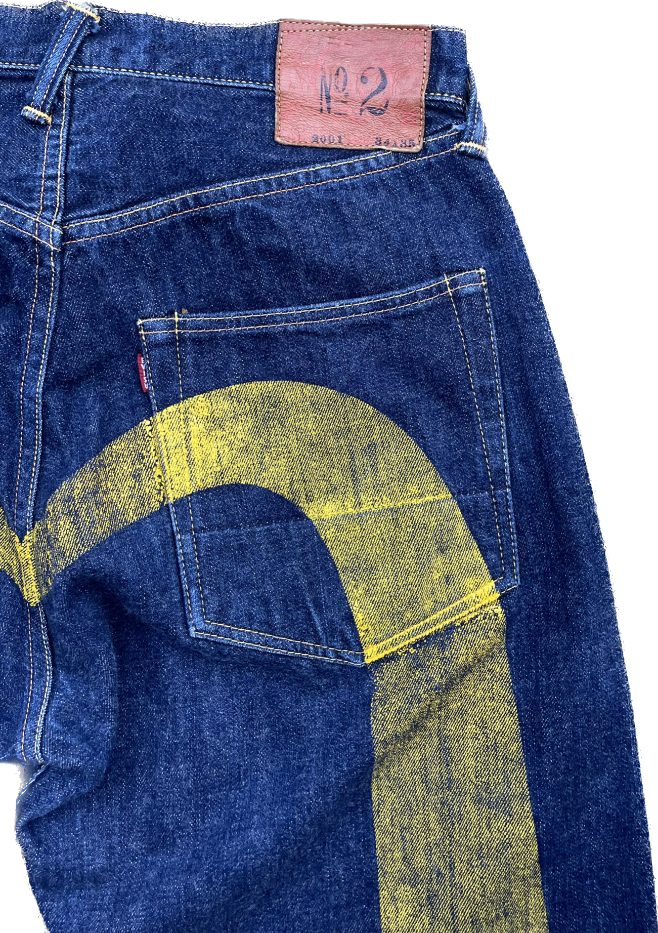 EVISU JEANS YELLOW DIACOCK [W30]