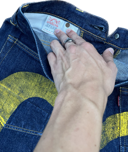 EVISU JEANS YELLOW DIACOCK [W30]