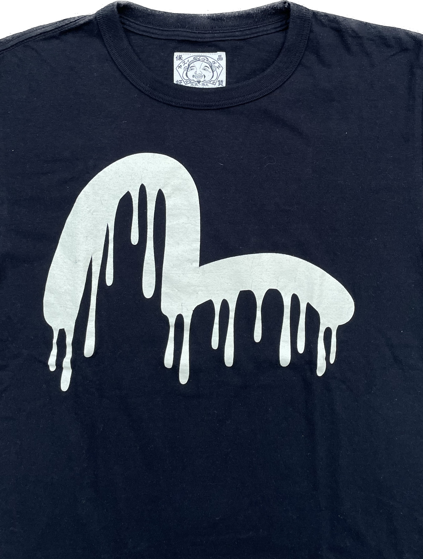 EVISU BLANC DRIP SEAGULL TEE MARINE [M]