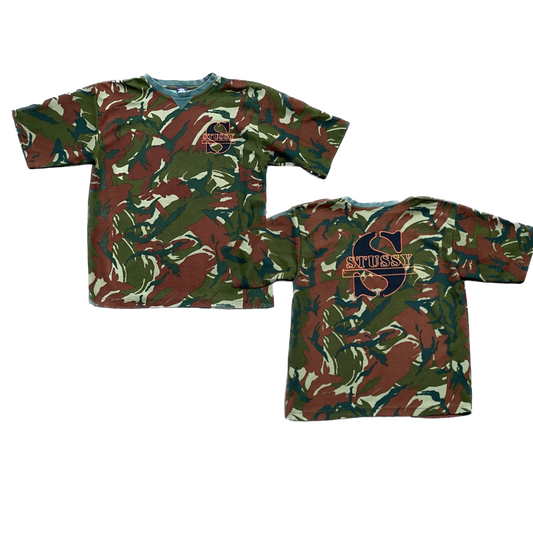 STUSSY 90S CAMO TEE [L]