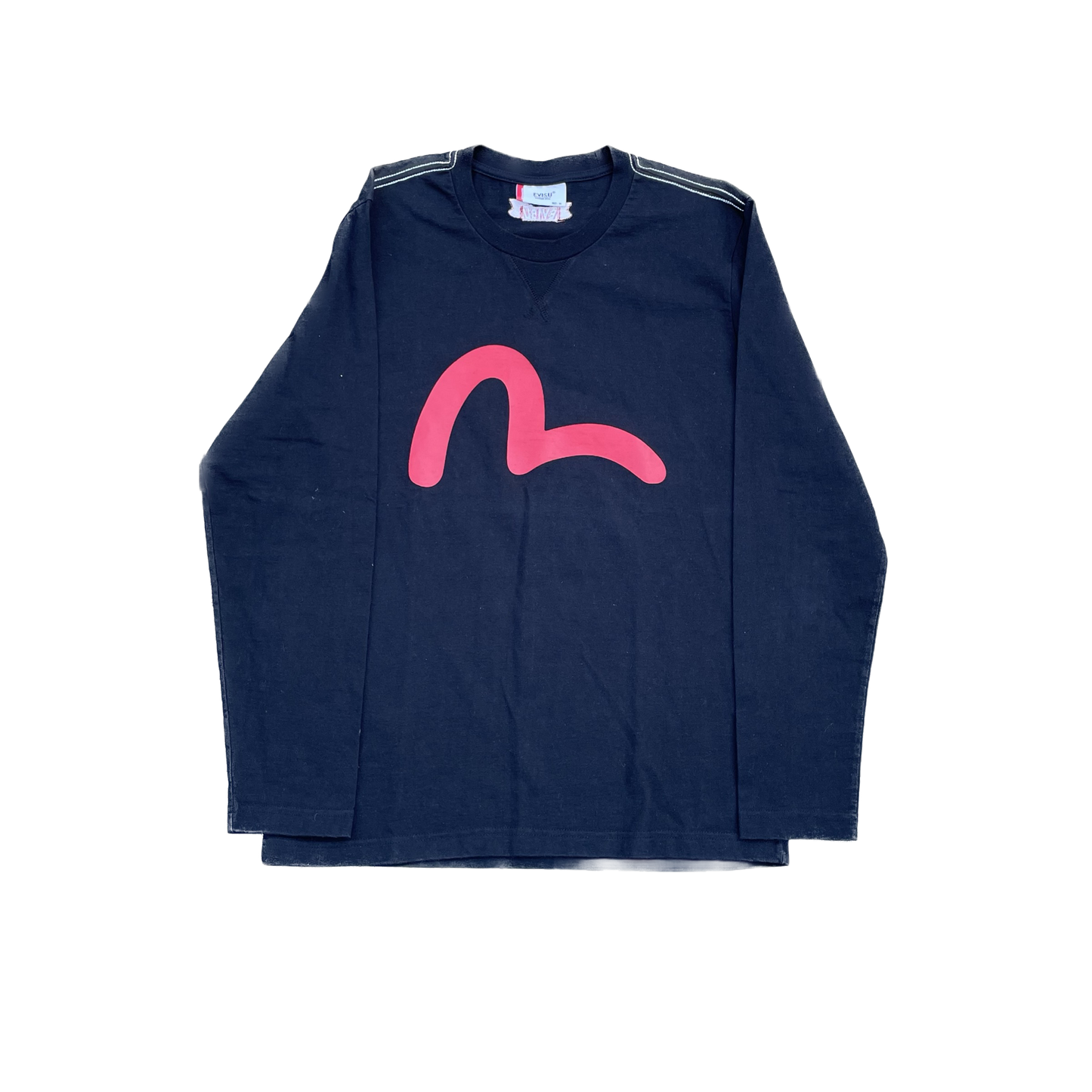 EVISU RED SEAGULL MANICA LUNGA BLU MARINO [M]