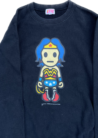 BAPE DC WONDERWOMEN SWEATER BLACK [XS]