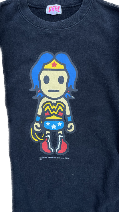 BAPE DC WONDERWOMEN SWEATER BLACK [XS]