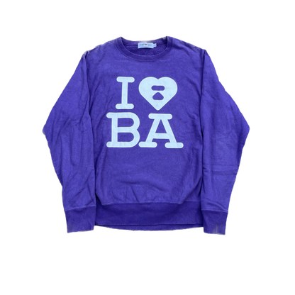 BAPE I &lt;3 BA MAGLIONE VIOLA [M]