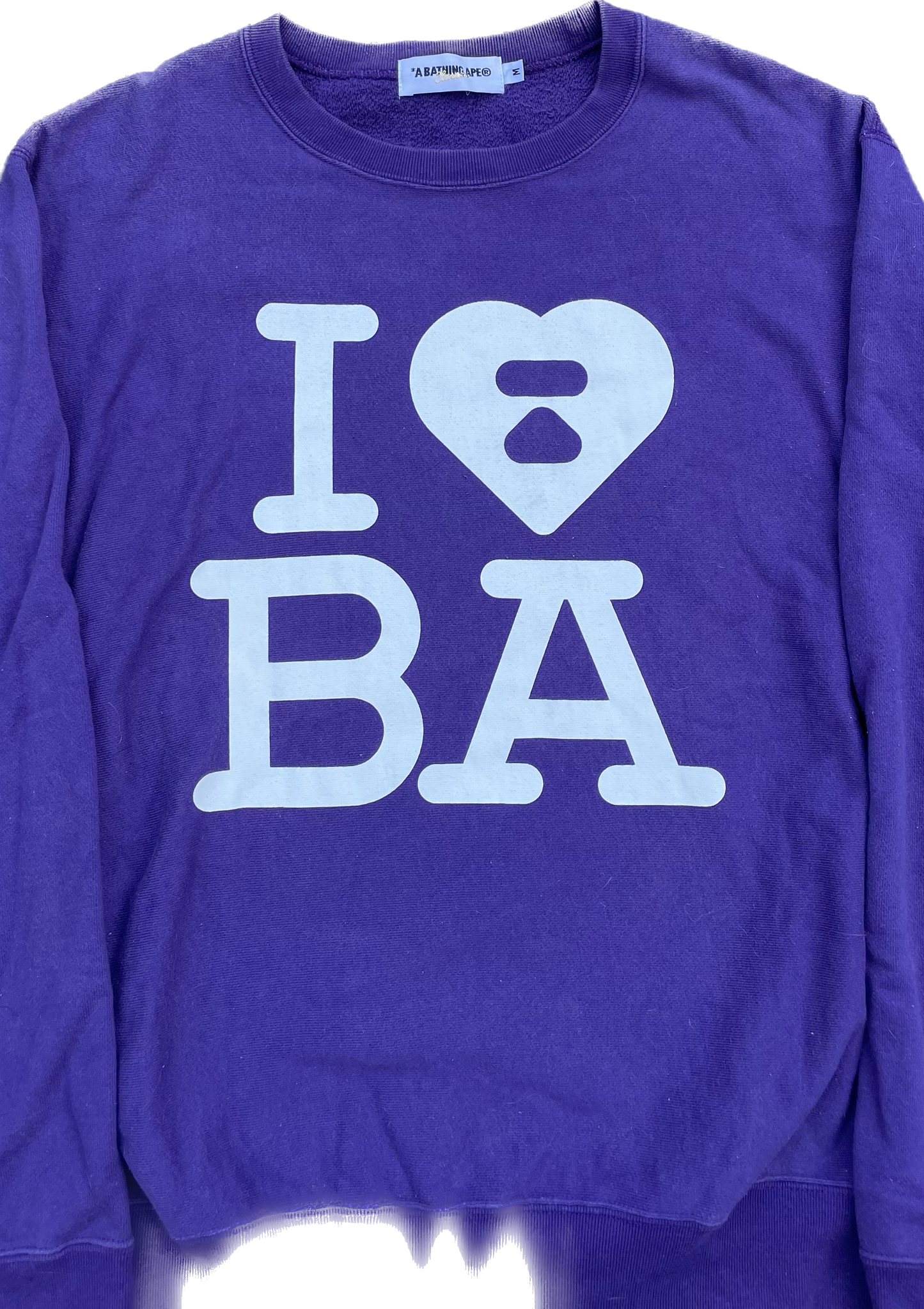 BAPE I &lt;3 BA MAGLIONE VIOLA [M]