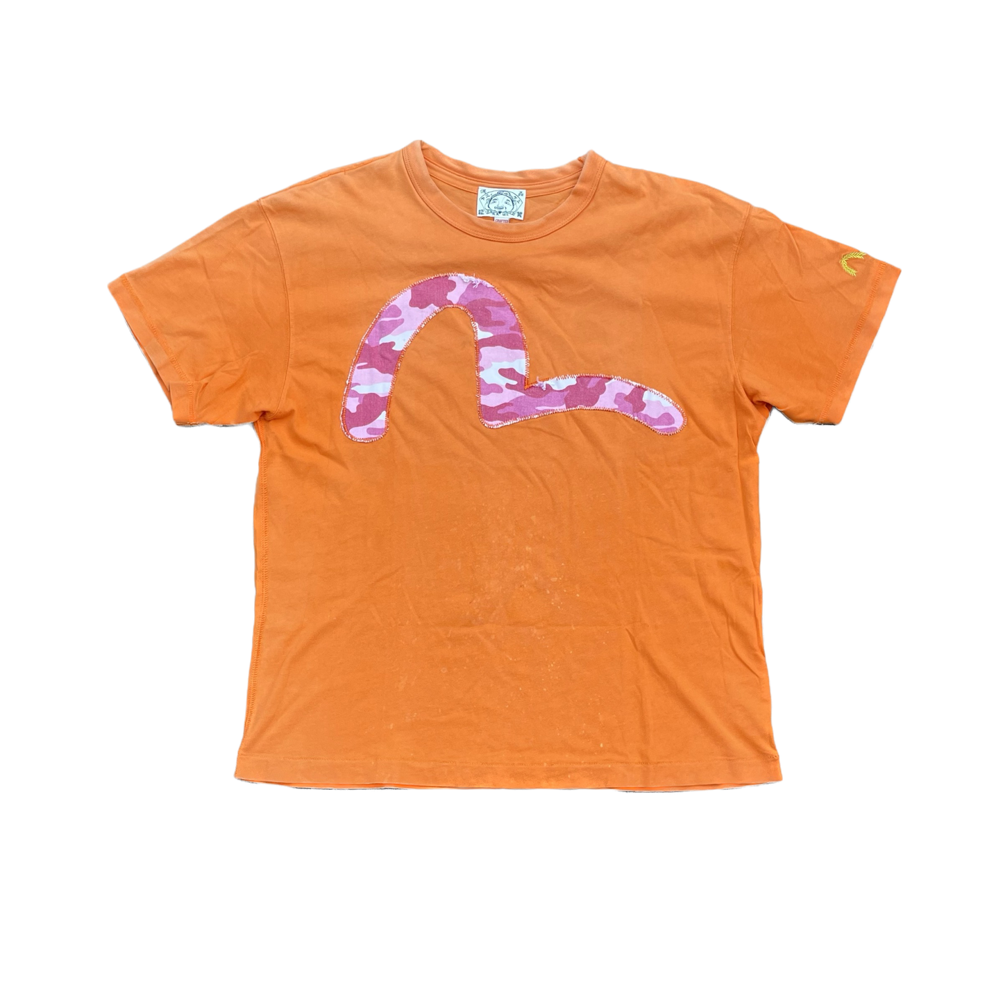 EVISU PINK CAMO SEAGULL TEE ARANCIONE [M]