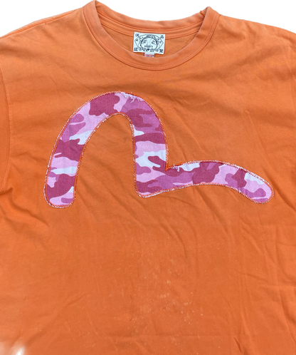 EVISU PINK CAMO SEAGULL TEE ARANCIONE [M]