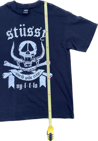 STUSSY 2000S SKULL TEE BLACK [L]