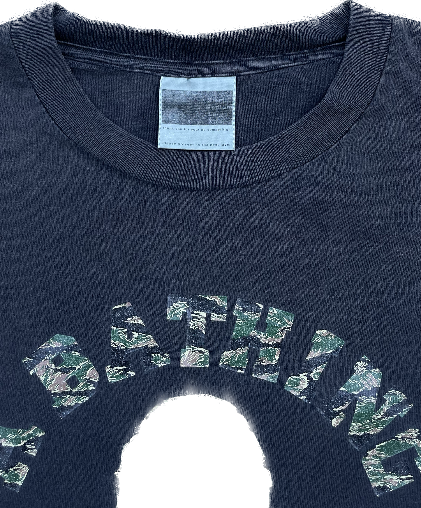 BAPE CAMO COLLEGE LOGO TEE BLACK [M]