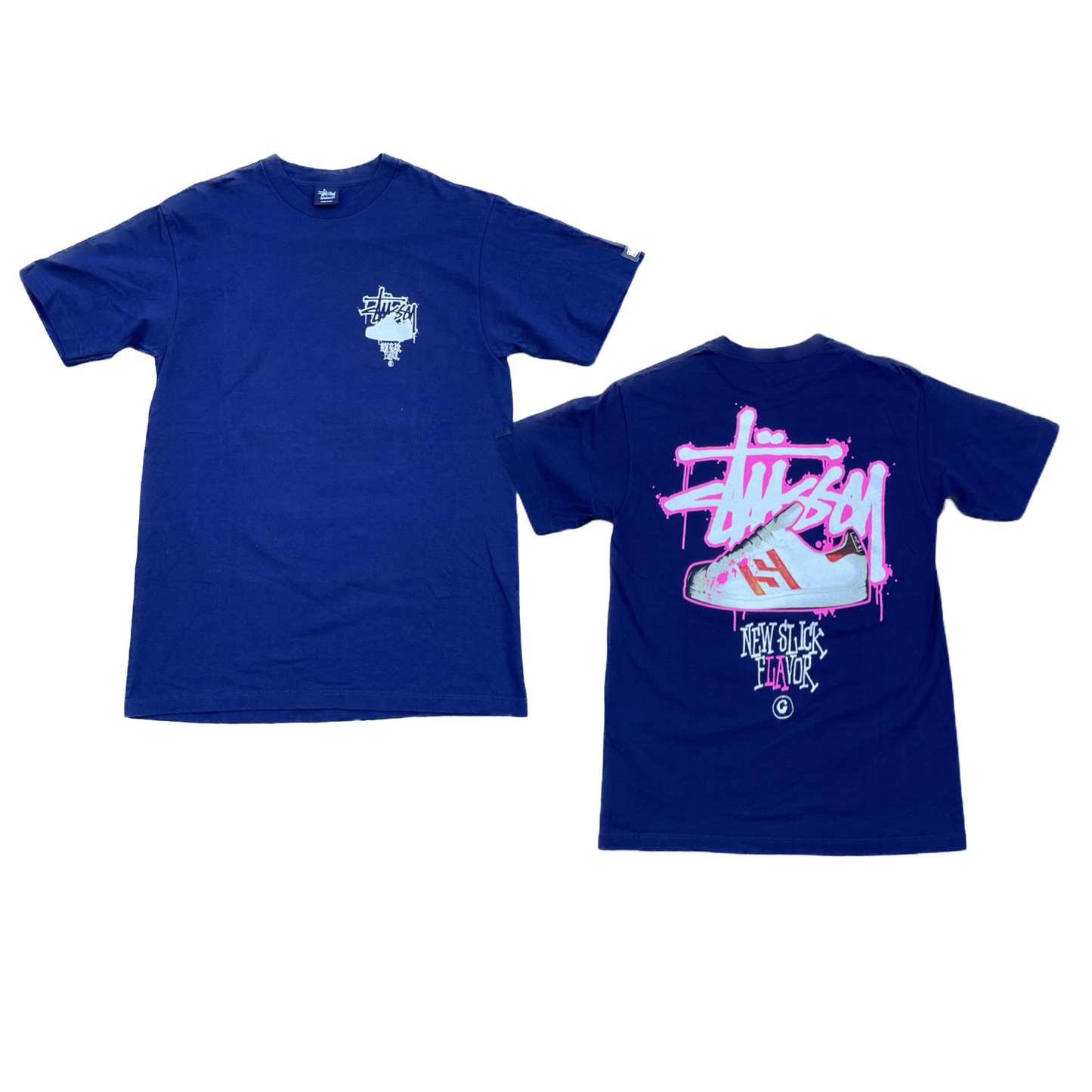 T-SHIRT PERSONNALISÉ STUSSY ALLSTAR BLEU [M]