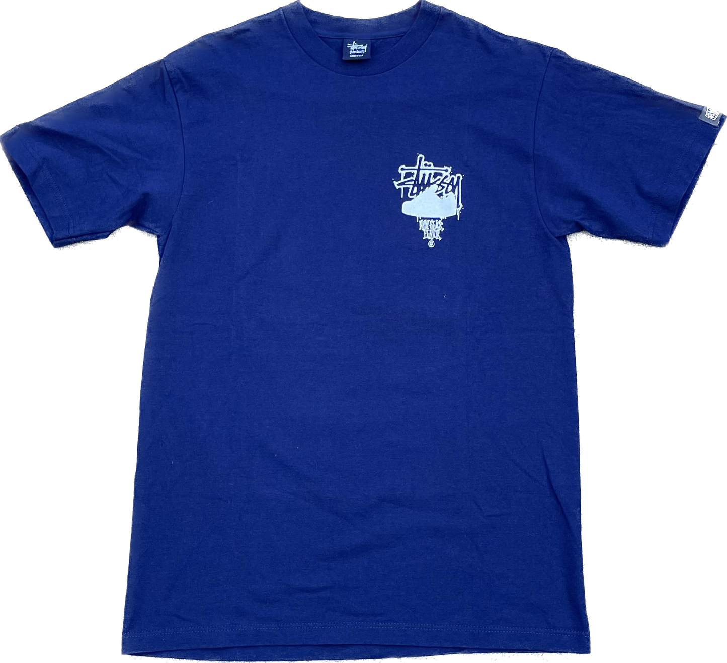 T-SHIRT PERSONNALISÉ STUSSY ALLSTAR BLEU [M]