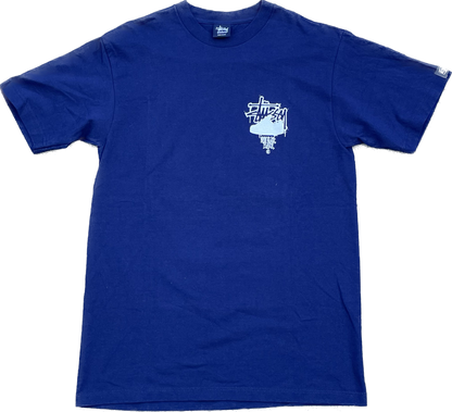 T-SHIRT PERSONNALISÉ STUSSY ALLSTAR BLEU [M]