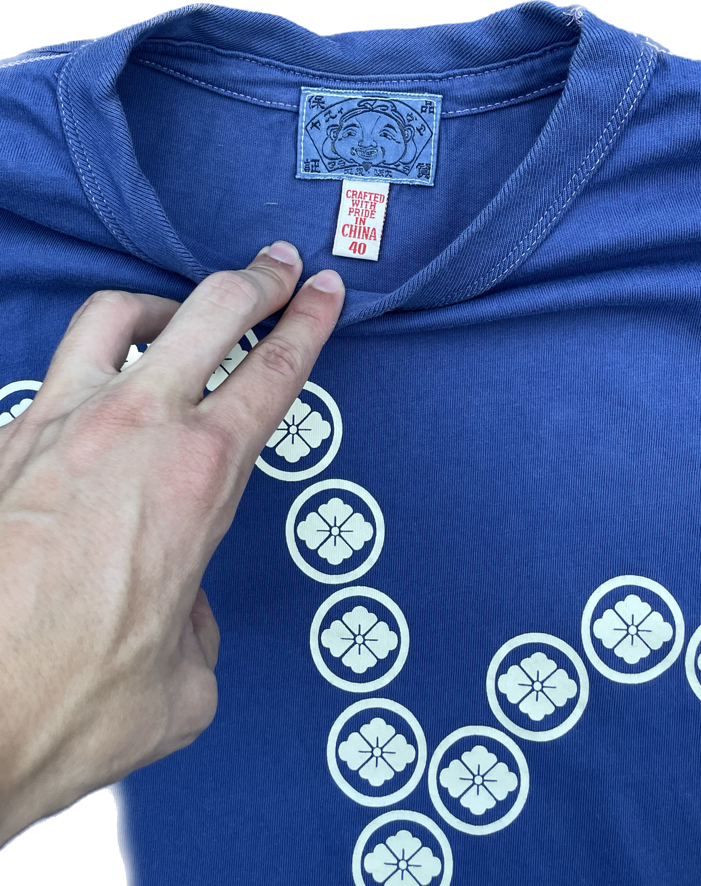 EVISU DOT SEAGULL TEE BLU [M]