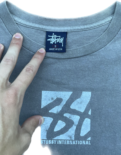 T-shirt STUSSY 90S SS GRIS [S]