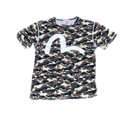 EVISU MAGLIETTA CAMO GABBIANO BIANCO [XS]