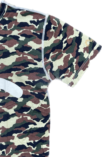 EVISU MAGLIETTA CAMO GABBIANO BIANCO [XS]