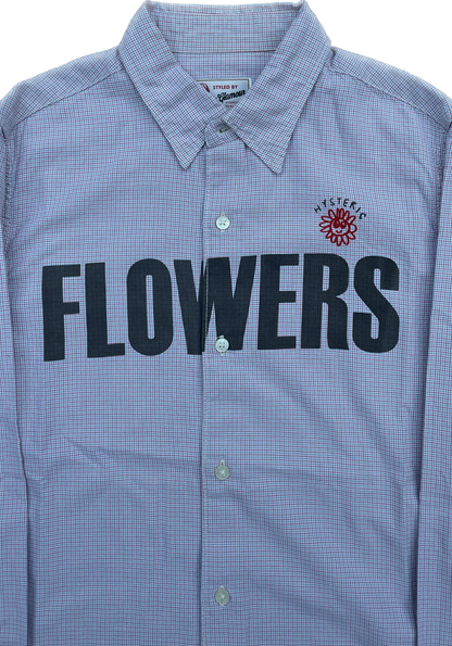 HYSTERIC GLAMOUR FLOWERS BUTTON SHIRT PURPLE [S]