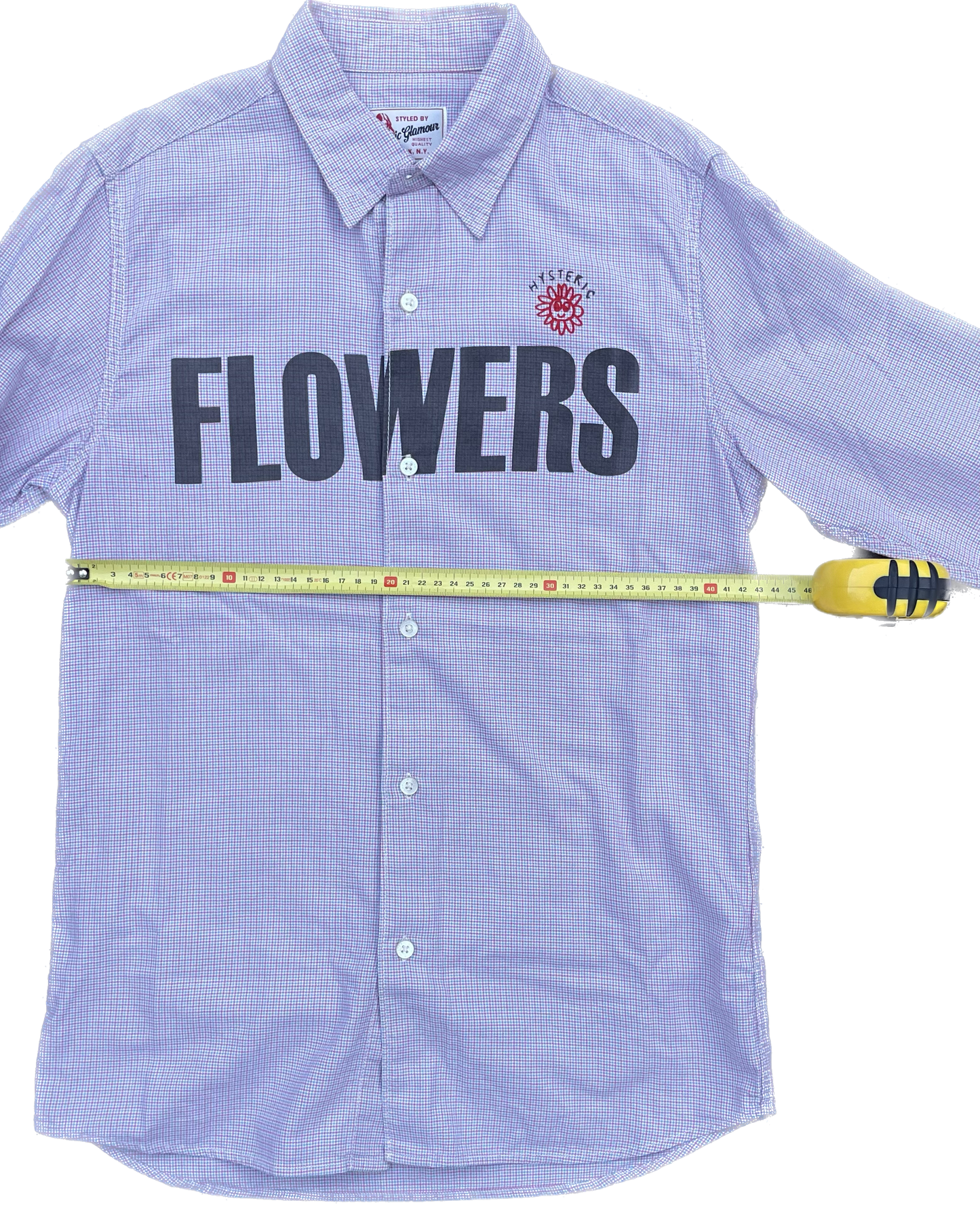 HYSTERIC GLAMOUR FLOWERS BUTTON SHIRT PURPLE [S]