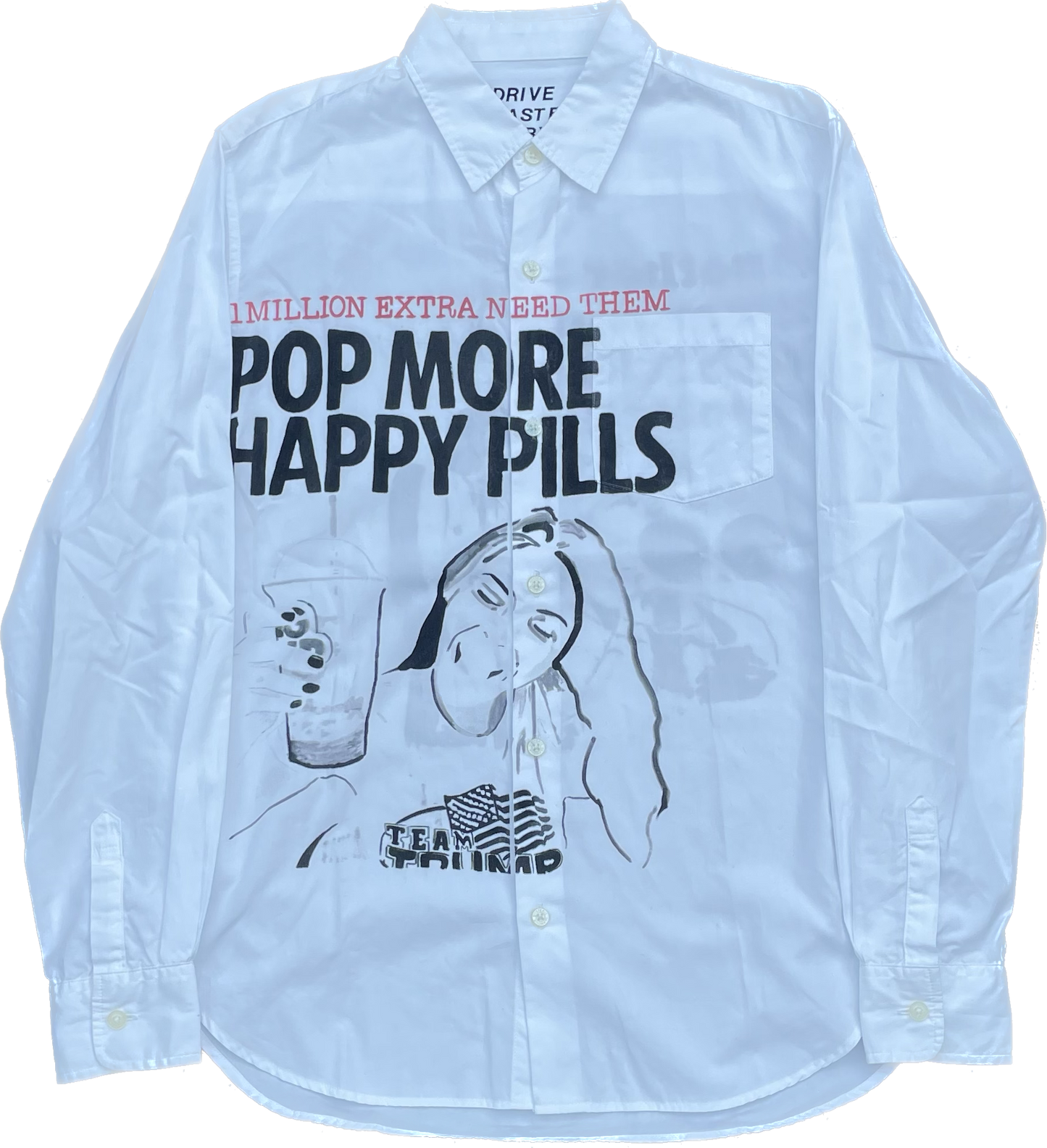 CHEMISE À BOUTON HYSTERIC GLAMOUR HAPPY PILLS BLANC [S]