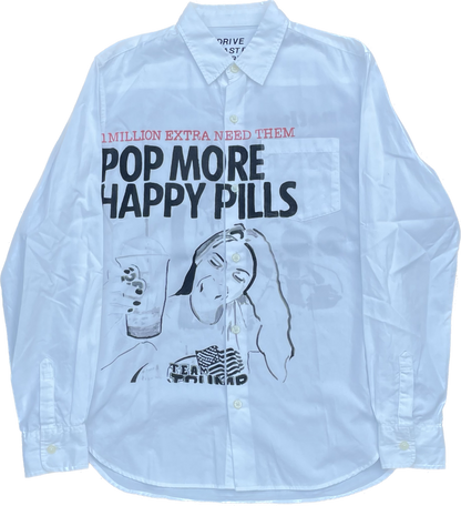 CHEMISE À BOUTON HYSTERIC GLAMOUR HAPPY PILLS BLANC [S]