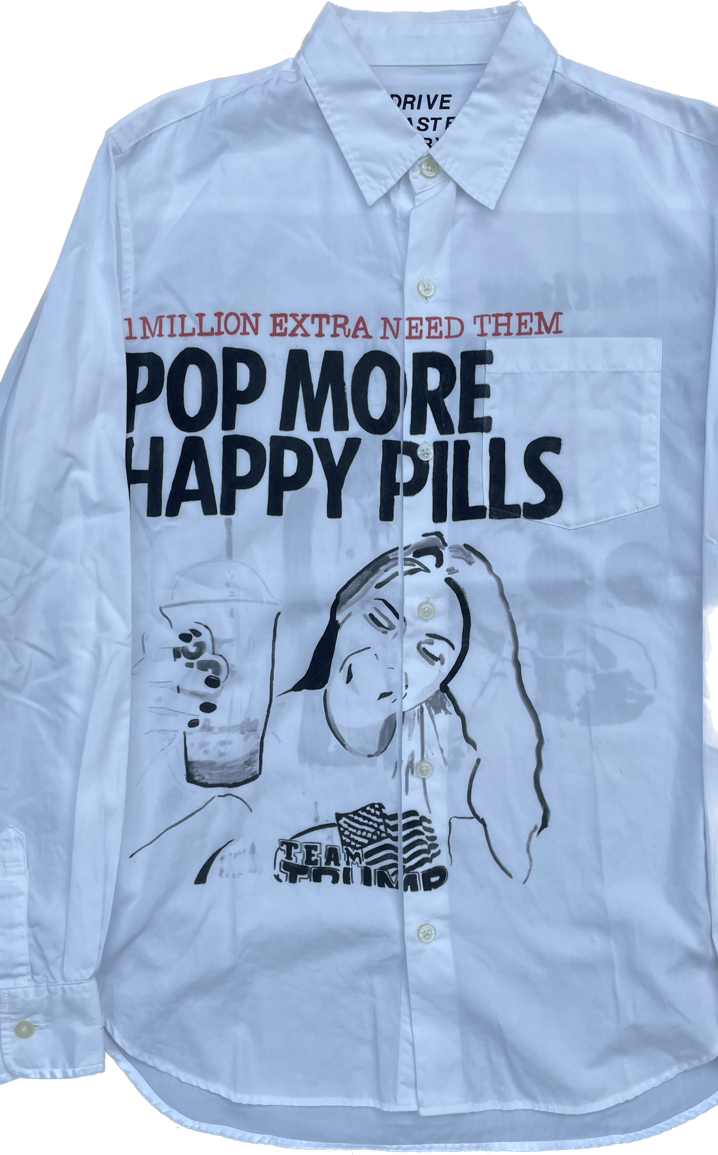 CHEMISE À BOUTON HYSTERIC GLAMOUR HAPPY PILLS BLANC [S]