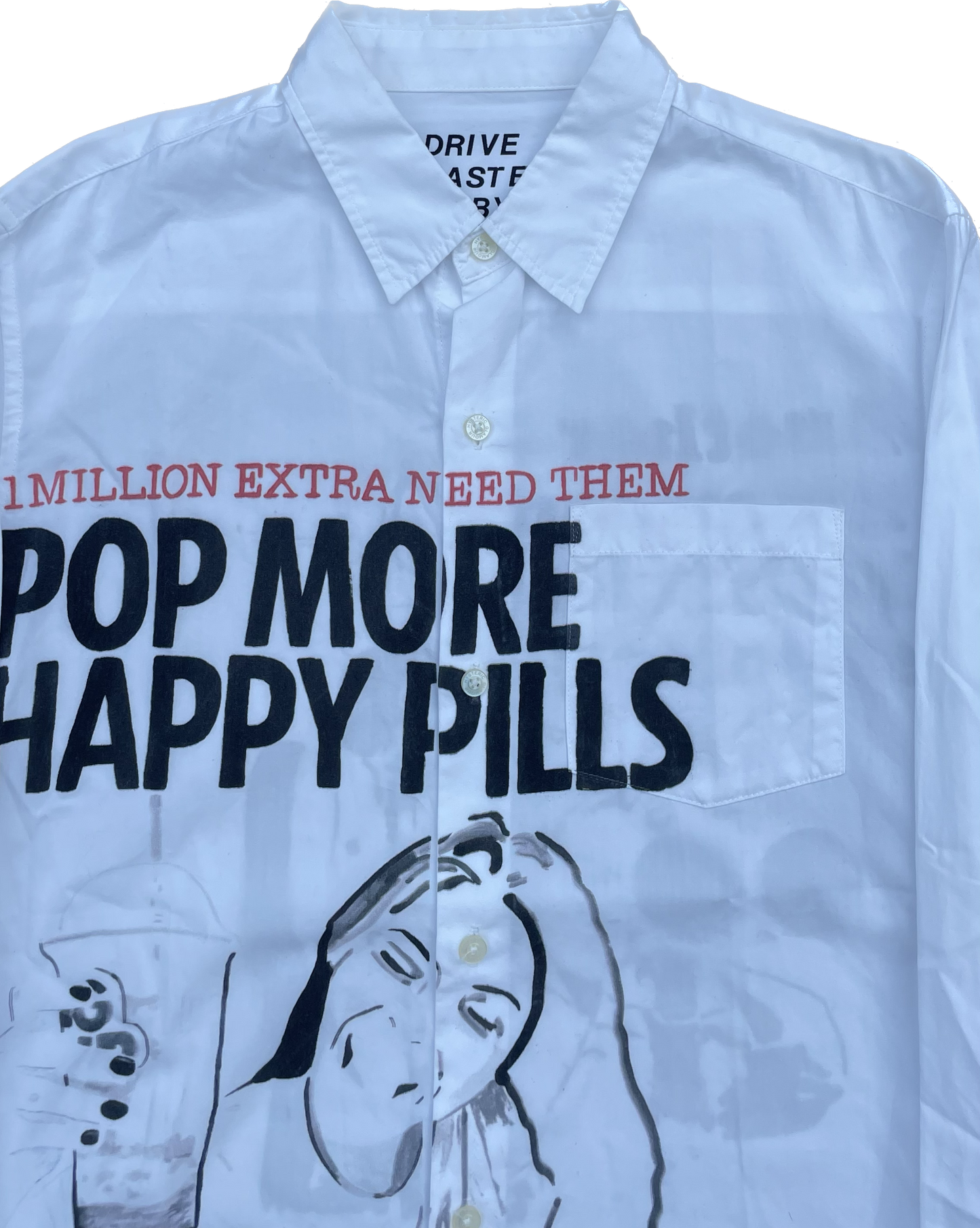 CHEMISE À BOUTON HYSTERIC GLAMOUR HAPPY PILLS BLANC [S]