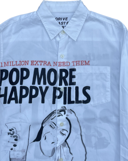 CHEMISE À BOUTON HYSTERIC GLAMOUR HAPPY PILLS BLANC [S]