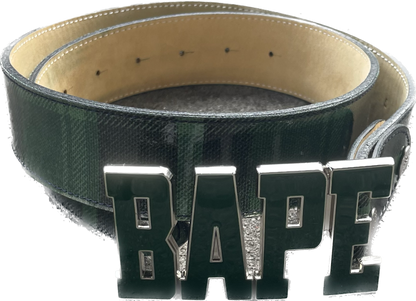 CEINTURE SPELLOUT À BOUCLE VERTE BAPE