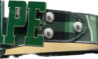 CEINTURE SPELLOUT À BOUCLE VERTE BAPE